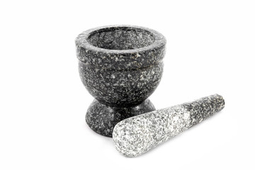 Mortar isolated on white background