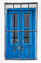 blue window