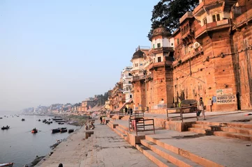 Fotobehang Holy city of Varanasi, India © danhvc