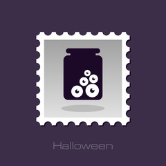 Halloween, eye glass jar stamp