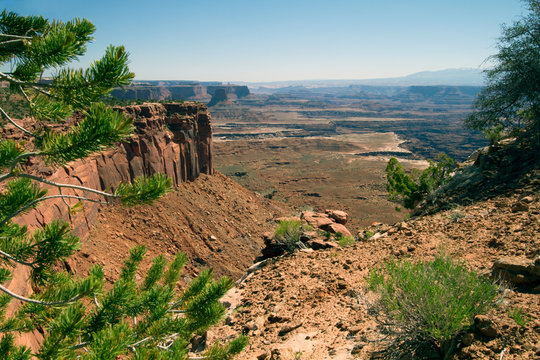 Long views at Canyonlands National Park near Moab, Utah
