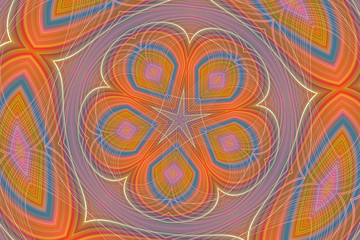 Orange and blue decoration background