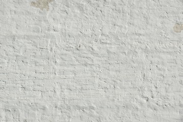 Whitewashed Retro Brick Wall Uneven Bumpy Rough Rustic Backgroun
