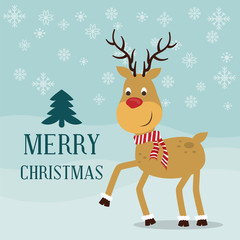 Merry christmas card design.