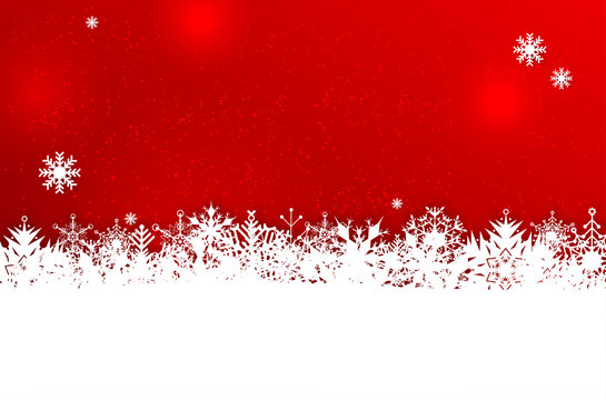 Winter background with snowflakes and place for text