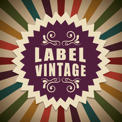 Vintage and retro label design.