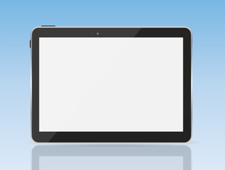 Black Tablet PC Vector Illustration