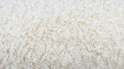 close up of lambswool texture