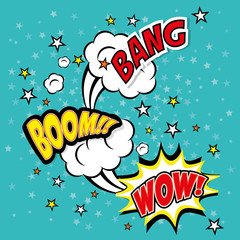 Pop art and comic design