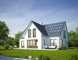Haus Standard weiss mit Solar - 92015519