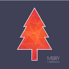 Christmas tree paper background.Vector/illustrator.