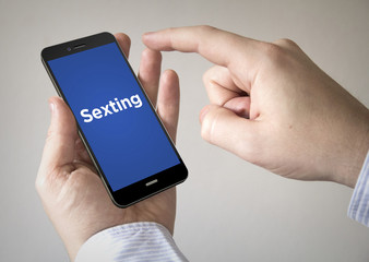  touchscreen smartphone with sexting on the screen