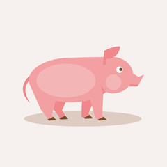 Pig. Vector Illustration