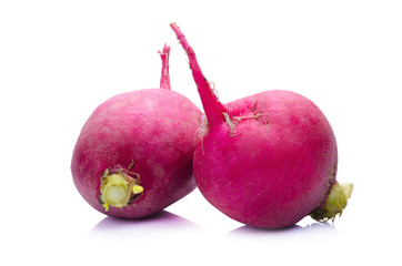 radish isolated on white background