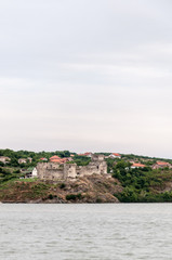 Naklejka premium Medieval castle on the banks of the Danube