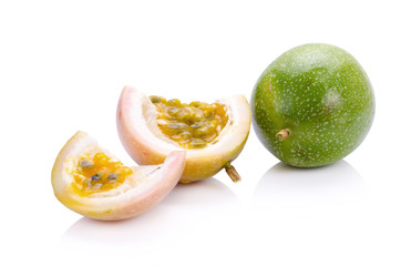 Passion fruit  isolated on white background