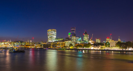 Fototapeta na wymiar London Cityscape by Night