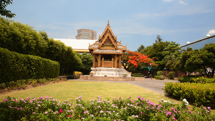 Thai craving  pavilion at Benjakitti park in Bangkok