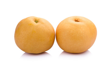 pear fruit over white background