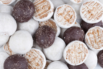 Viele Weihnachtslebkuchen