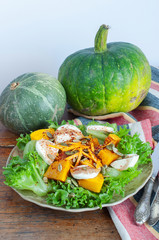 Pumpkin Salad with Fresh Mozzarella