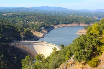Deurstickers Dam Cabril Dam