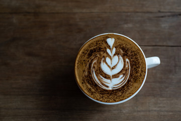Hot Chocolate on a Wooden Table