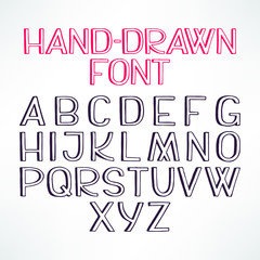 pink and gray hand-drawn font