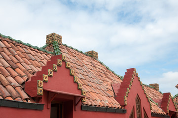 Fototapeta na wymiar Roof of el Capricho