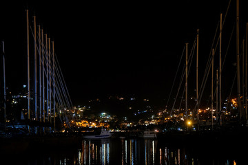Landscape with the image of a night Bar, Montenegro