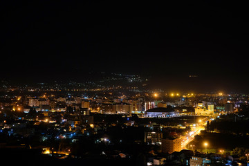 Fototapeta na wymiar Landscape with the image of a night Bar, Montenegro