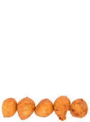 Popular Malaysian fritter snack deep fried banana balls or locally known as Cekodok Pisang