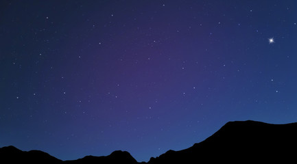 Night Sky in the Mountain