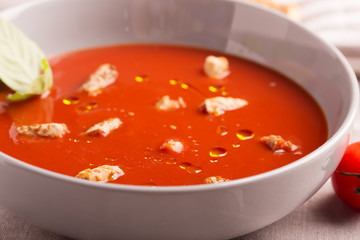 Tomato gazpacho soup