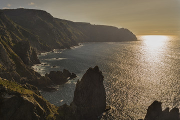 Acantilados en cabo Ortegal (La Coruña, España).