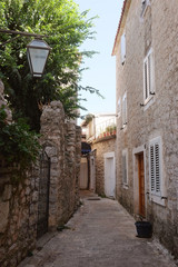 Obraz premium View of an old town of Budva, Montenegro