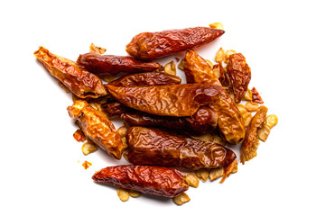 hot chilli on white background