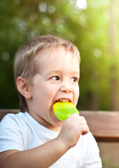 Boy with ice cream