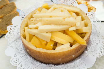 Formaggio pecorino nel buffet