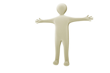 Illustrations figure with outstretched arms