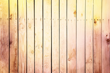 Beautiful rainbow colored wooden planks copy space background. Lovely seasonal colored wooden floor background.