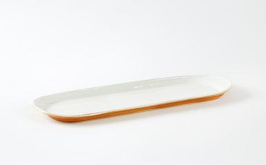 Long porcelain serving platter