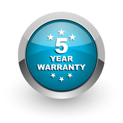 warranty guarantee 5 year icon