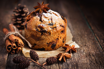 small  fruitcake for Christmas dinne