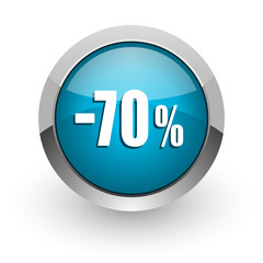70 percent sale retail icon