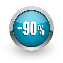 90 percent sale retail icon