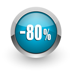 80 percent sale retail icon