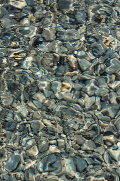 River stone background