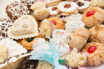Assortimento di dolci sardi, various Sardinian sweets