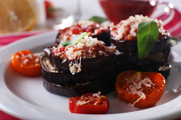 Baked vegetables for breakfast